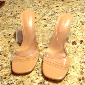 Zara size 6 clear heels